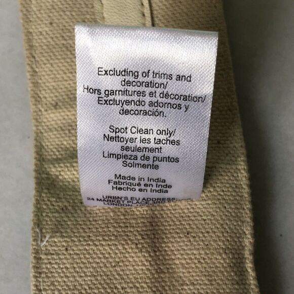 Anthropologie Belt Women’s Beaded Canvas Turquoise Pink Palm Beach Boho Casual - Picture 6 of 13